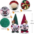 thumbnail image 3 of Christmas Gnomes Plush, Christmas Gnomes With Gingerbread and Christmas Tree, Handmade Xmas Tomte Swedish Nordic Red Green Gnomes Figurine Classical Navidad Elf Gifts Ornaments for Home Office Decor, 3 of 13