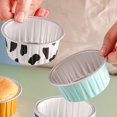 thumbnail image 4 of 1 Set Tasse de Cuisson de Qualité Alimentaire Résistant à la Chaleur avec Couvercle Antiadhésif Feuille d'Aluminium Décorative Cuisson à la Graisse Cupcake Wrapper Muffin Tasse Fournitures de Cuisine, 4 of 8