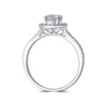 thumbnail image 4 of 1.00 Carat T.W. Diamond Round Frame 14K White Gold Engagement Ring, 4 of 4