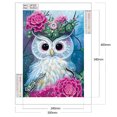thumbnail image 2 of Pintura de diamante 5D DIY Kit de taladro en forma especial parcial Búho Decoración para el hogar (UP329), 2 of 9