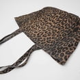thumbnail image 3 of Leopard print large capacity single shoulder shopping tote bag for women 26s, 3 of 5