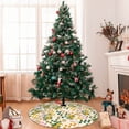 thumbnail image 7 of Yiaed Lemon Print Christmas Tree Skirt , Tree SkirtsTree Mat for Christmas Winter Holiday Indoor Decorations-30", 7 of 7