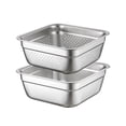 thumbnail image 4 of Cesta para lavar frutas y verduras, colador de cocina, cuenco para escurrir alimentos 28cm, 4 of 9