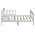 thumbnail image 4 of Resenkos Full Size Bed Frame, Platform Frame with Headboard, Wood Slat Support No Box Spring Needed, White, 4 of 9