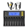 thumbnail image 2 of 8 Slot Lithium Battery  With LCD Screen For Li Ion IMR ICR NiMH Cd  21700 26650 18350 14500 RCR 123 Battery, 2 of 8