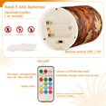 thumbnail image 5 of Yayeee Flameless Candles with Remote Flickering Battery Operated Multi Color Changing, Fall Pattern, 5 of 7