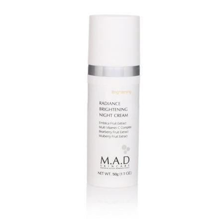 M.A.D Skincare Brightening Radiance Brightening Night Cream, 50g (1.7oz)