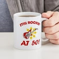 thumbnail image 4 of CafePress - Rockin' 50Th Birthday Mug - 11 oz Ceramic Mug - Novelty Coffee Tea Cup, 4 of 4