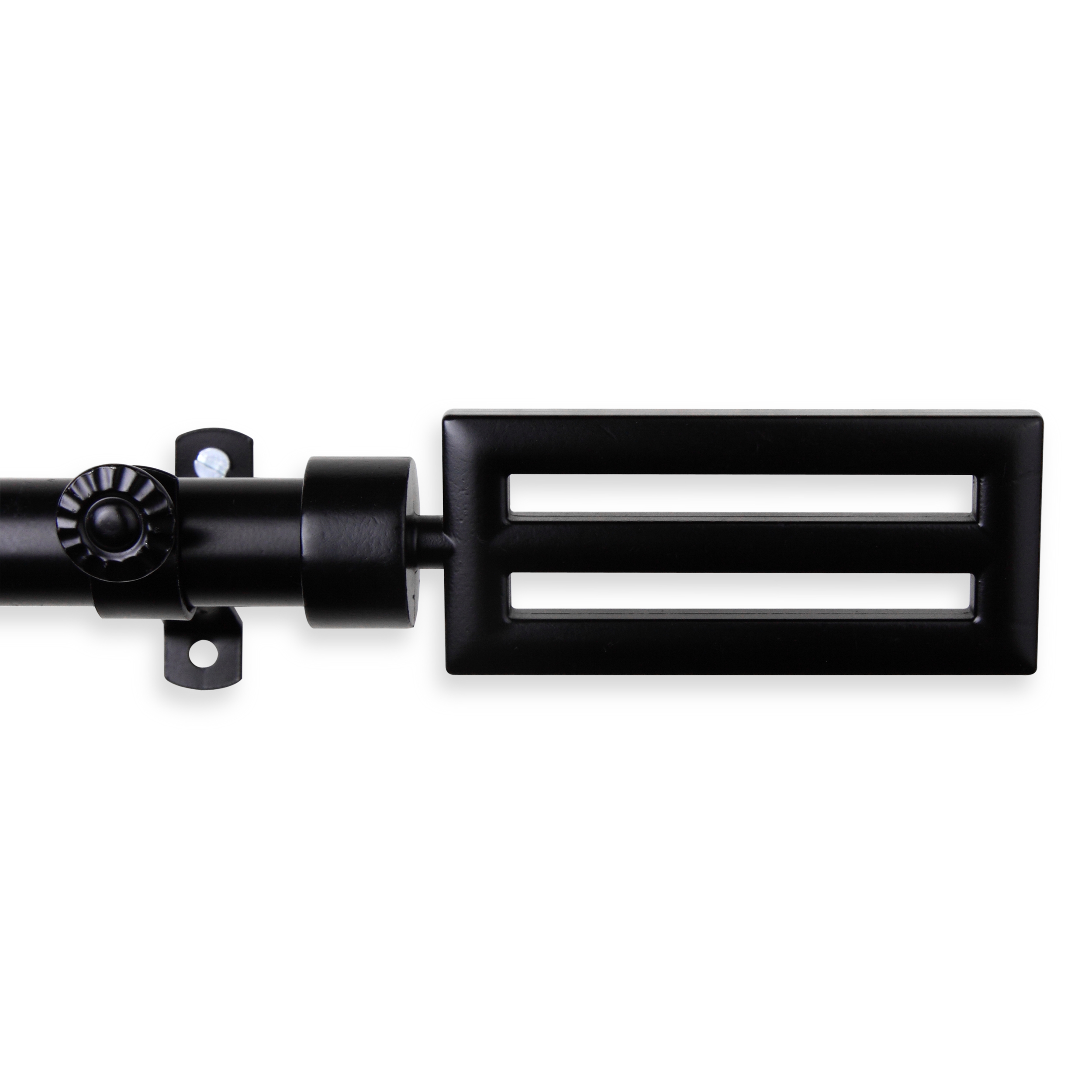 Mabel 13/16 inch dia. Curtain Rod 48-84" - Black