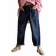 thumbnail image 3 of Pantalones Vaqueros Holgados de para Mujer, de Tiro Bajo, con Parches y Pernera y Bolsillos. Salpicaduras de Tinta M, 3 of 9