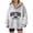 Light Gray, variant on Womens Blouses Plus Size Fall Winter Loose Fit Hooded Long Sleeve Bell Cold Shoulder Cropped Graphic Leisure Cotton Sweatshirts Hoodie(Black,L)