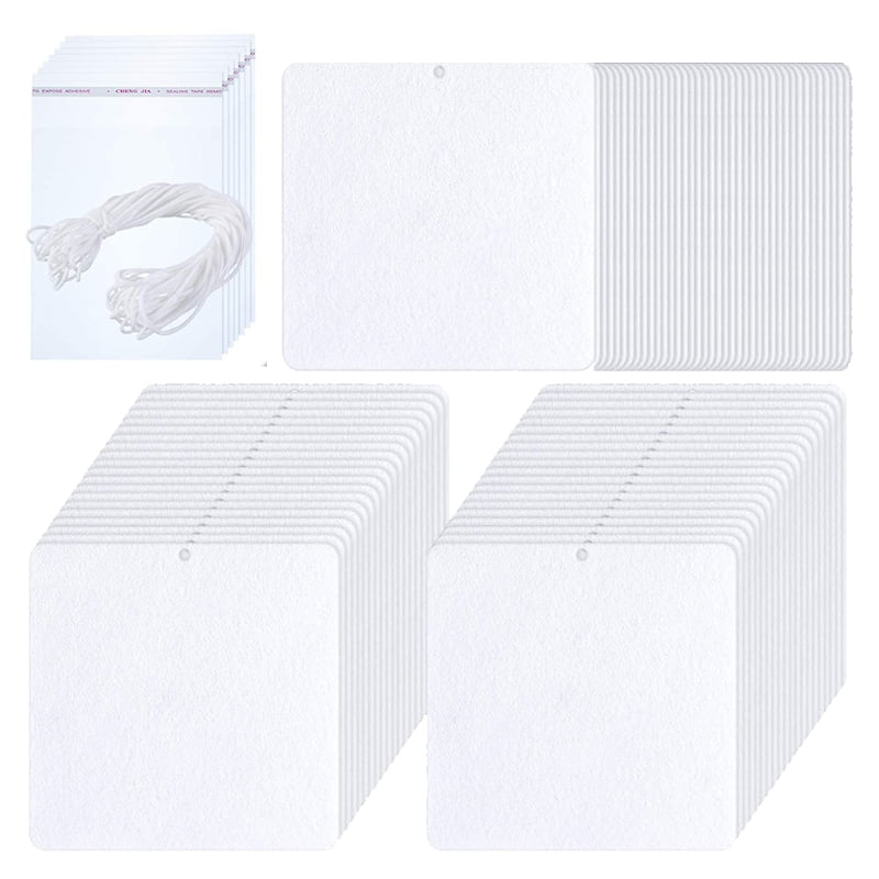 HGYCPP 100 Pieces Sublimation Air Freshener Blanks DIY Air Freshener