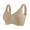 Khaki, variant on Push Up Bra for Women – Strapless Halter Minimizer Tube Top Women's Comfortable And Sexy Transparent Shoulder Strap Cordless Backless Spongeless With Convertible Shoulder Straps