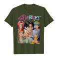 thumbnail image 1 of Pop cazadora para niña Demo-n Hunters Boys Girls Fashion Round-Neck Group Panels T Shirt （Army Green）, 1 of 3