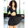 thumbnail image 4 of FALDA SHORT DE MUJER DEPORTIVA O CASUAL CON BOLSILLO INTERIOR Y BANDA DE CINTURA ANCHA, 4 of 5