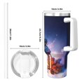 thumbnail image 4 of Sikiie Lantern On Snow With Christmas Insulated Stainless Water Bottle Lid Travel Mug Cup Insulated Tumblers Cup 40oz Ice Bully With Handle, 4 of 8