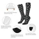 thumbnail image 3 of Fotbe Black White Leaves Calcetas Divertidas Estampadas para Hombre y Mujer, Calcetas de Algodón hasta la Rodilla para Caminar, Correr, Enfermería y Embarazo, 3 of 6