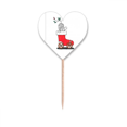 thumbnail image 1 of Horus mas Sleigh  Flower Toothpick Flags Heart Lable Cupcake Picks, 1 of 3