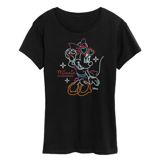 Disney - Minnie Mouse - Feeling Good with Heart Glasses - Women's Short Sleeve Graphic T-Shirt