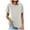 White, variant on Womens Tops 2026 Plus Size Fashion Cotton Linen Loose Casual Full Crew-neck Short-sleeved Shirts Tops