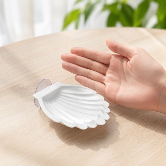 Seashell Fish Rest Bed, Aquarium Leaf Pad with Suction Cup for Betta Fish, Shrimp and Natural Fish Tank Ornament Decoration