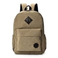 thumbnail image 2 of Retro Trend Canvas Bag College Style Backpack College Student Schoolbag,Green, 2 of 2
