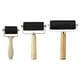 thumbnail image 1 of Moyic 3Pcs Printing Roller Printmaking Wood Handle Wallpapers Carved Surfaces for Almacenamiento y organización del hogar, 1 of 1