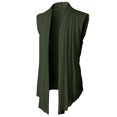 thumbnail image 2 of Joernso Spring Autumn Cardigan Jacket Solid Color Irregular Hem Draping Cardigan Vest Streetwear, 2 of 8