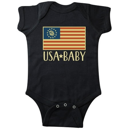 

Inktastic USA Baby 4th of July Betsy Ross Flag Gift Baby Boy or Baby Girl Bodysuit