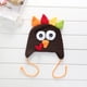 thumbnail image 4 of 1 gorro de peluche hecho a mano con capucha para bebé, diseño de pavo de dibujos animados, de algodón, para otoño e invierno, talla S (café)., 4 of 7