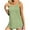Green, variant on Women's Summer Loose Casual Sleeveless V-Neck Top Solid Color Buttons Pullover Fashion Blouse Tank Tops
