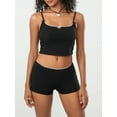 thumbnail image 3 of Musuos Women's Summer Clothes 2Pcs Outfits Mini Bow Contrast Trim Cami Tops with Shorts Set Streetwear, 3 of 9