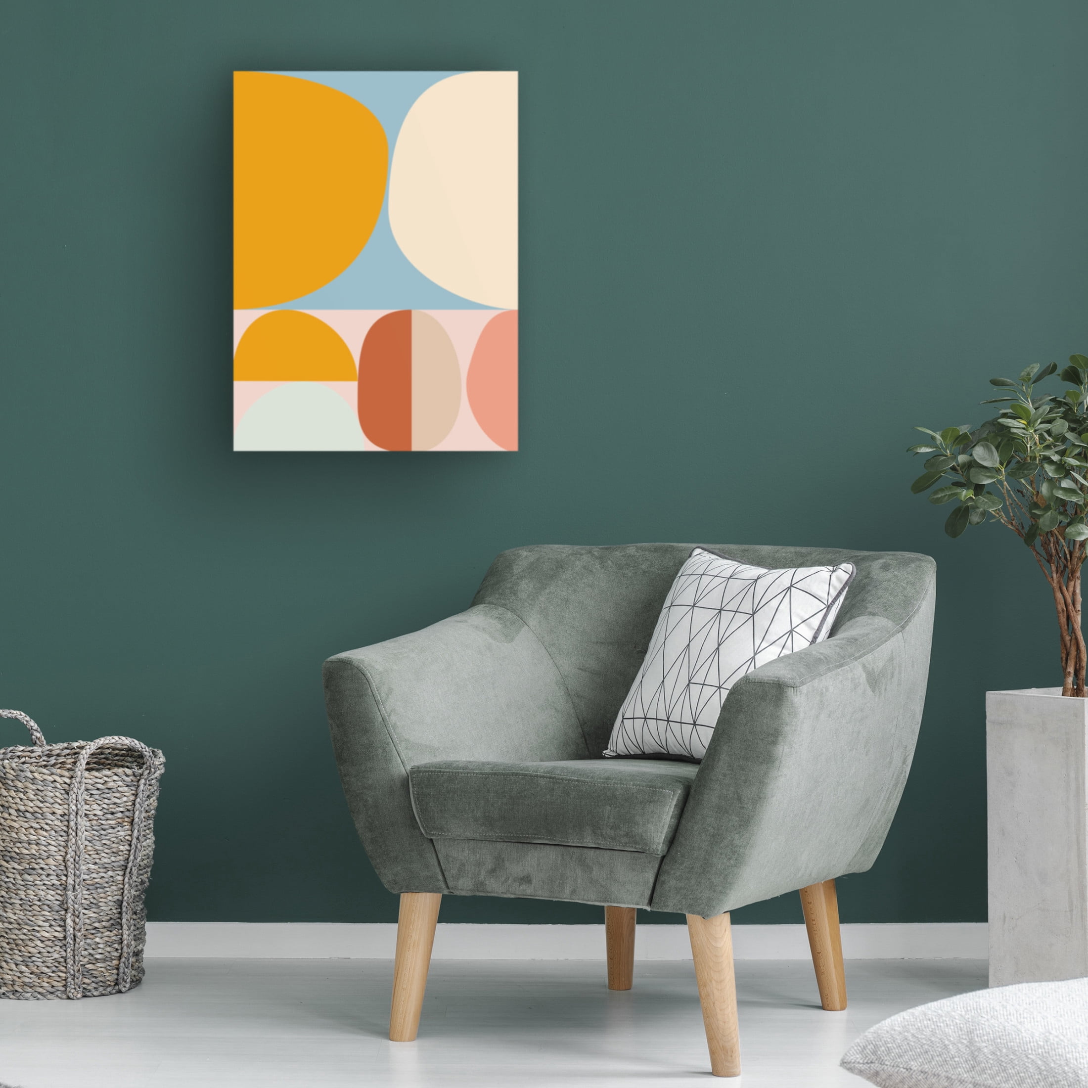 Trademark Fine Art Ana Rut Bre Mid Century Pastel 15 Canvas Wall Art