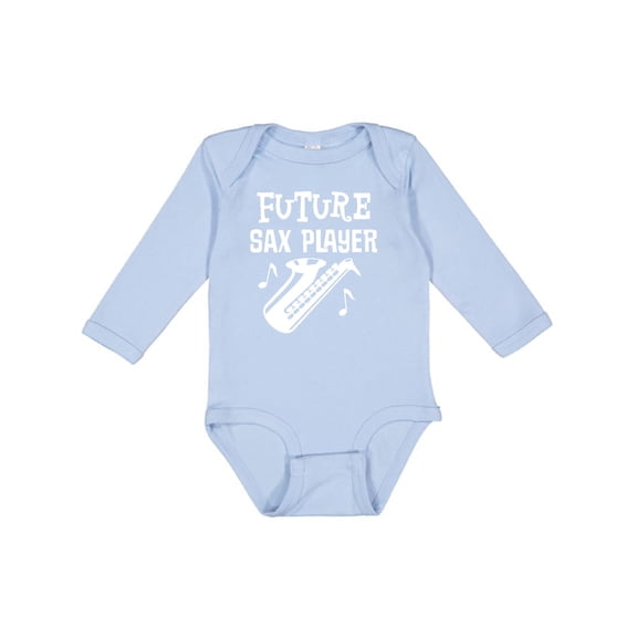Inktastic Future Saxophone Player Childs Music Boys or Girls Long Sleeve Baby Bodysuit