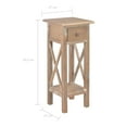 thumbnail image 6 of vidaXL Side Table Nightstand Bedside Table Living Room Sofa End Table Wood, 6 of 15