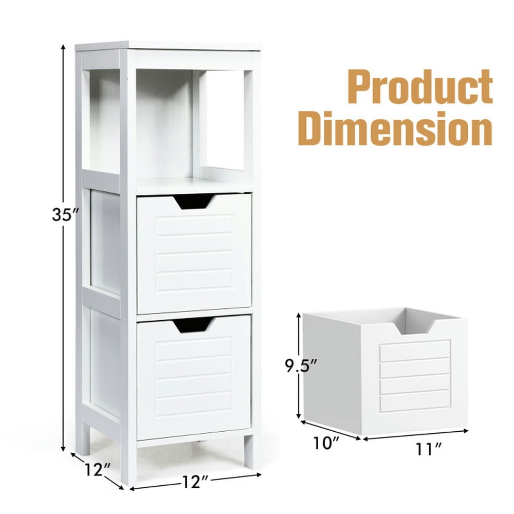 Finihen Bathroom Storage Cabinet, Bathroom Floor Cabinet, Floor Cabinet Multifunction Storage Rack Stand Organizer, for Bathroom, Living Room, Bedroom, Kitchen, White Finihen Bathroom Storage Cabinet, Bathroom Floor Cabinet, Floor Cabinet Multifunction Storage Rack Stand Organizer, for Bathroom, Living Room, Bedroom, Kitchen, White