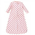 thumbnail image 4 of Hudson Baby Infant Girl Cotton Long-Sleeve Wearable Sleeping Bag, Sack, Blanket, Rose, 12-18 Months, 4 of 4