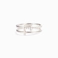 thumbnail image 6 of Faty-T Elegant Double Cross Ring with Crystal Accents - Gold Tone Fashion Jewelry, 6 of 7