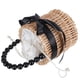 thumbnail image 4 of 1 UNID REDONDA REDONDO WOVEN BOLSA DE LADY BOLSA DE VIAJE DE HORNO SIMPLE, 4 of 6
