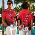 thumbnail image 3 of Psesaysky Canadian Design Aloha Shirts and Tank Sundress Plus Size Couples World Cup Matching Outfits Mens Button Down Shirts or Women Sleeveless Beach Sundress Cover up with Pockets-4XL, 3 of 7