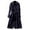 Blue, variant on Trench Coat Women Double Windproof Classic Lapel Belted Long Outerwear Overcoat with Belt White, XXXL