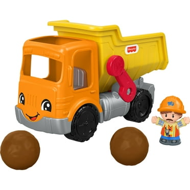 Fisher-Price Little People Work Together Dump Truck Toddler Construction Toy with Music