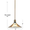 thumbnail image 2 of Robert Stevenson Lighting Robert Stevenson Lighting Silas - Metal Ceiling Light, Brushed Bronze and Black, 2 of 8