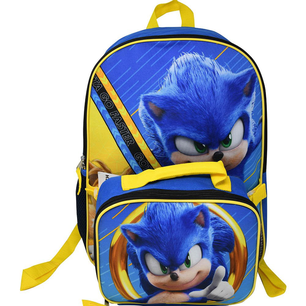 Sonic Backpack The Hedgehog School Bag Cartoon Sega shoulder bag 
