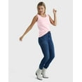 thumbnail image 4 of Hanes Women's Mini-Ribbed Cotton Tank Paleo Pink S, 4 of 6