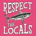 thumbnail image 6 of Wild Bobby Respect The Locals Save Our Oceans Shark Animal Lover Ladies Racerback Tank Top, Raspberry, X-Large, 6 of 6
