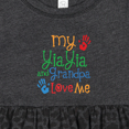 thumbnail image 4 of Inktastic Yiayia and Grandpa Love Me Girls Baby Dress, 4 of 5