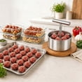 thumbnail image 6 of 2 PCS Stainless Steel 6 Hole Manual Meatball Maker Tool, Meatball Press Meatball Shaper, for Homemade Uniform Beef Pork Fish Balls, Practical Home Cooking Kitchen Gadget, Akmoler, 6 of 9