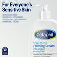 thumbnail image 6 of Cetaphil Hydrating Foaming Cream Cleanser for Dry to Normal, Sensitive Skin Face Wash, 16 fl oz, 6 of 11