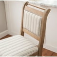 thumbnail image 5 of Linon Findley 30" High Back Bar Stool, Rustic Graywash/Gray Stripes, 5 of 12